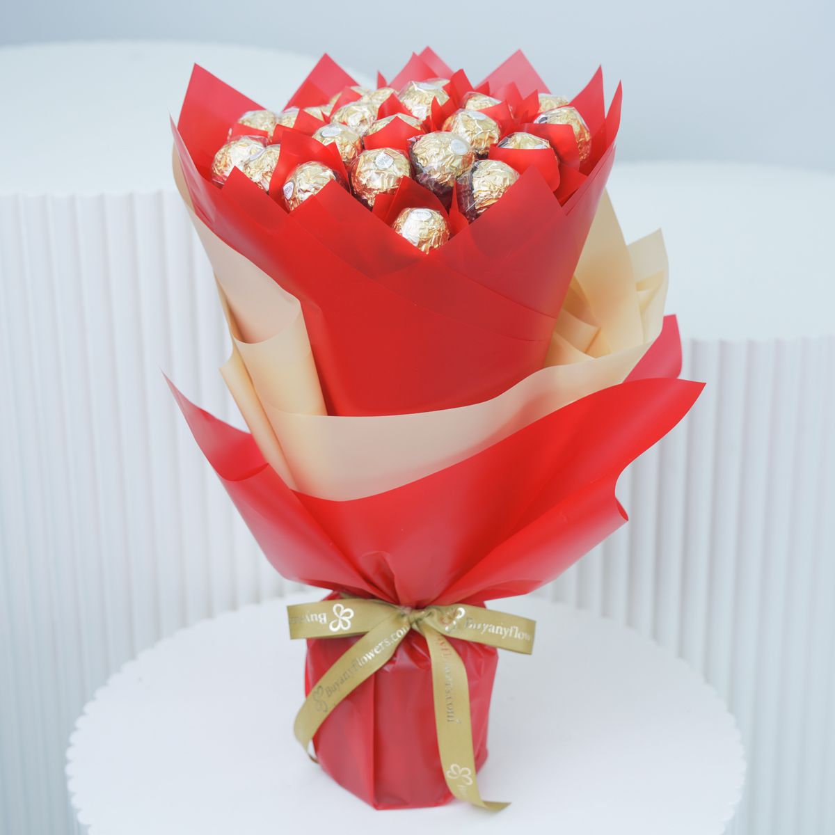 Love 24 Pcs Ferrero Rocher Bouquet - Chocolates gift from Buy Any Flowers Dubai in Al Quoz Industrial Area 4, Dubai, UAE