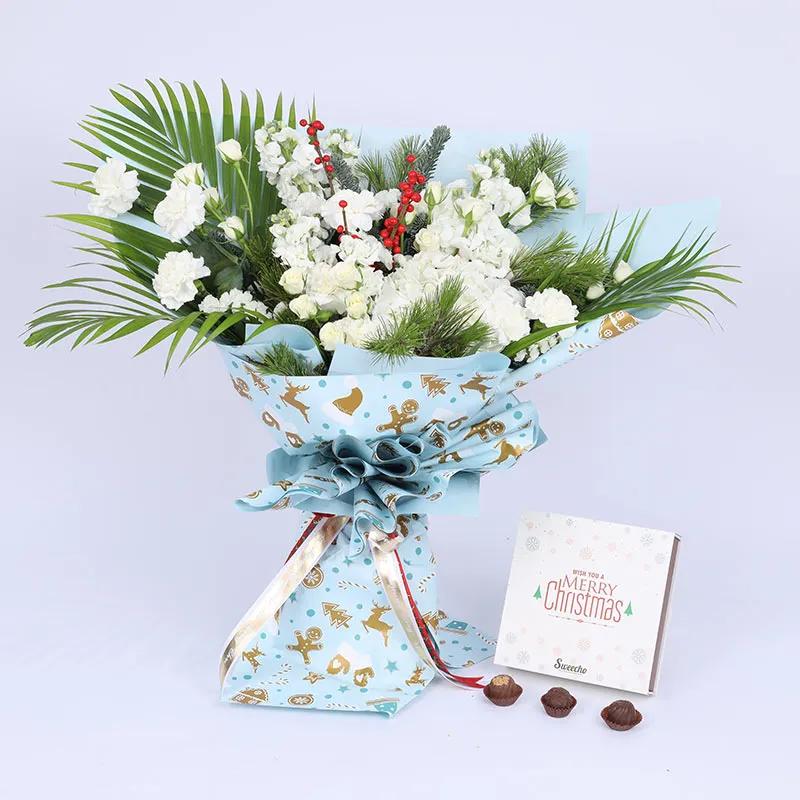 Christmas Winter Flower Bouquet Chocolates
