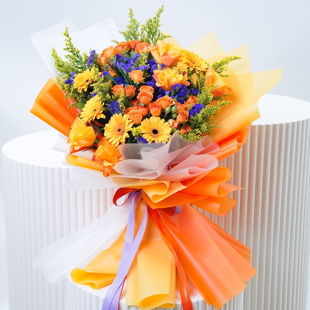 Fantastic Roses and Gerbera Bouquet - Flowers gift from Buy Any Flowers Dubai in Al Quoz Industrial Area 4, Dubai, UAE
