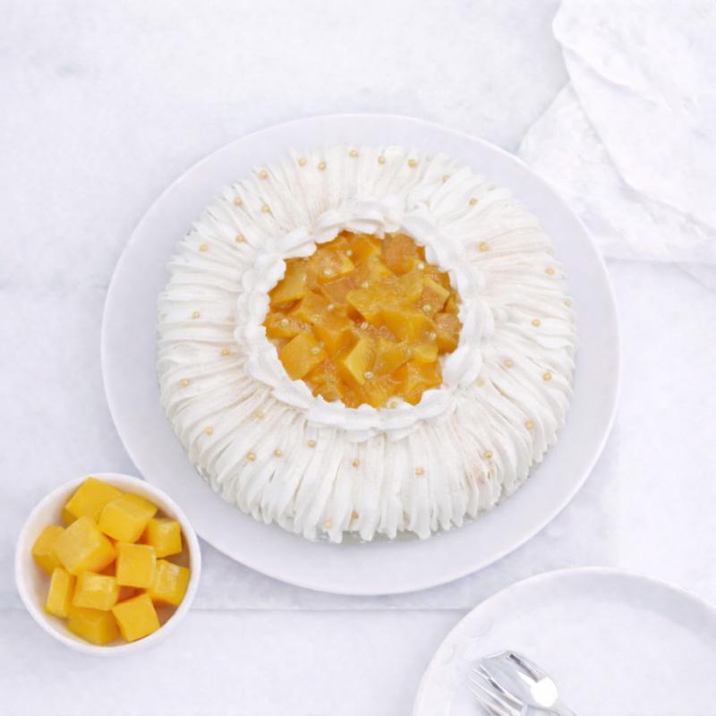 Delicious Mango Cake 4 Portion - Cakes gift from Buy Any Flowers Dubai in Al Quoz Industrial Area 4, Dubai, UAE - image 3