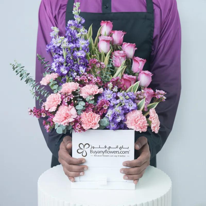 Alluring Flowers and Chocolates Box - Flowers gift from Buy Any Flowers Dubai in Al Quoz Industrial Area 4, Dubai, UAE - image 4