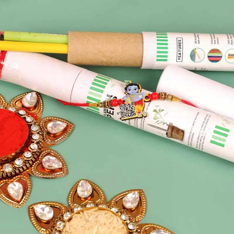 krishna-kids-rakhi-and-eco-friendly-pencils_1.webp