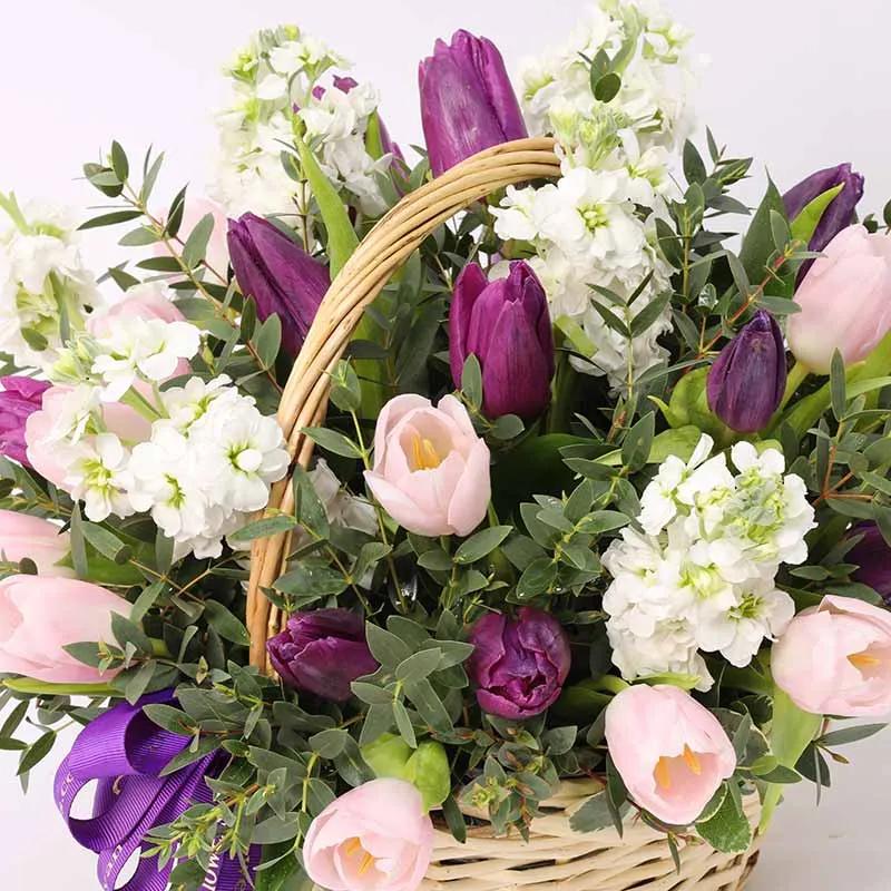 Painted Skies Floral Basket - Flowers gift from Buy Any Flowers Dubai in Al Quoz Industrial Area 4, Dubai, UAE - image 3