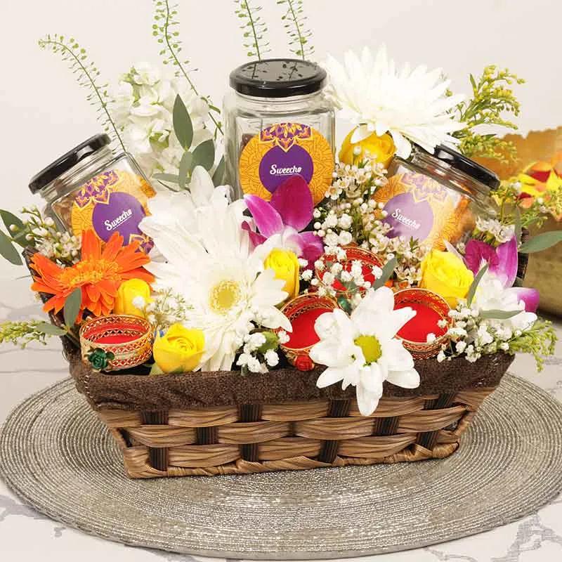 Sweetness of Nuts Floral Basket thumbnail 2