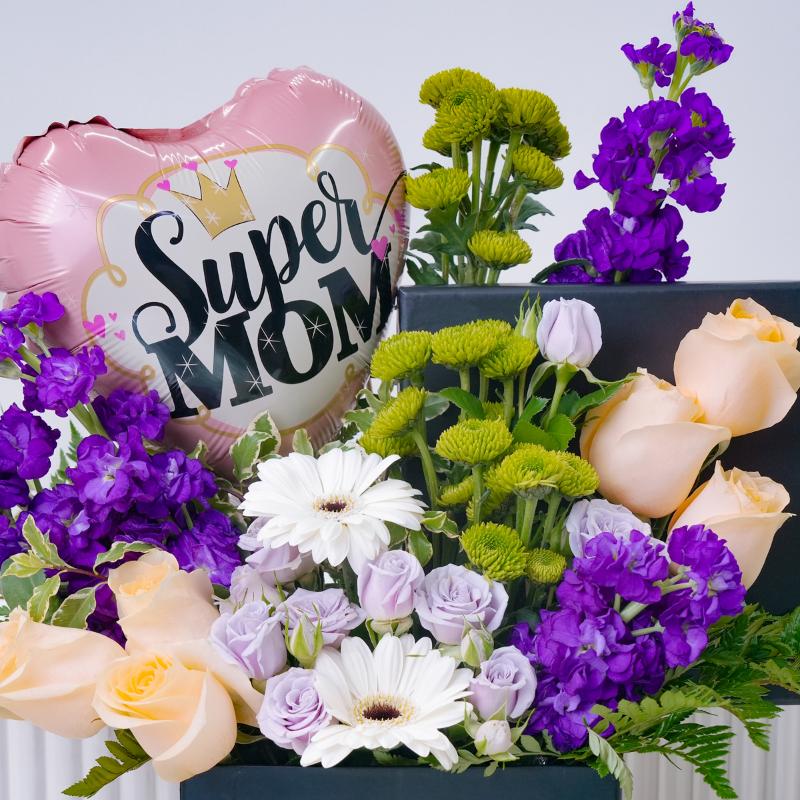 Super Mom Flower Box - Flowers gift from Buy Any Flowers Dubai in Al Quoz Industrial Area 4, Dubai, UAE - image 2