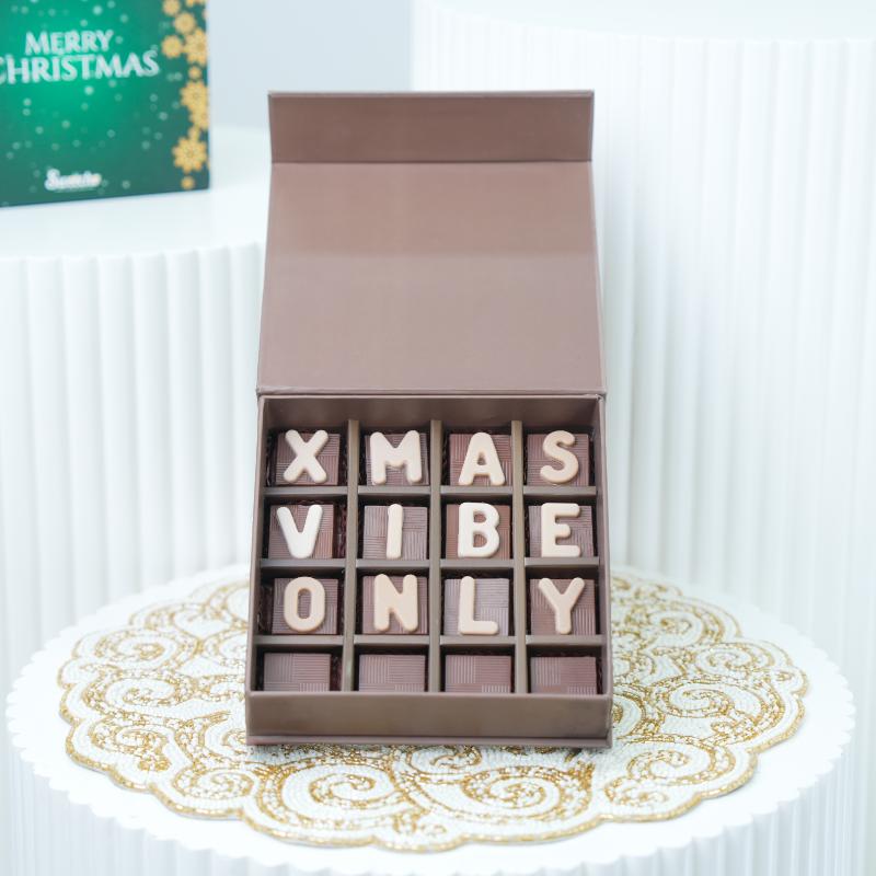 Xmas Vibe Only Chocolate By Sweecho - Chocolates gift from Buy Any Flowers Dubai in Al Quoz Industrial Area 4, Dubai, UAE