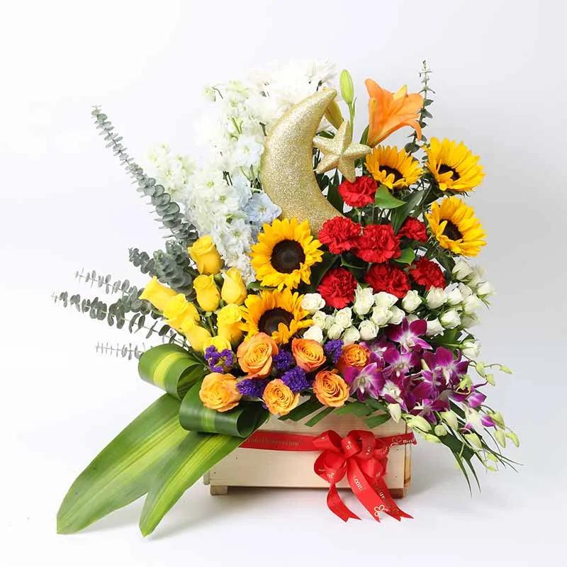 Grand Festive Floral Wishes - Flowers gift from Buy Any Flowers Dubai in Al Quoz Industrial Area 4, Dubai, UAE