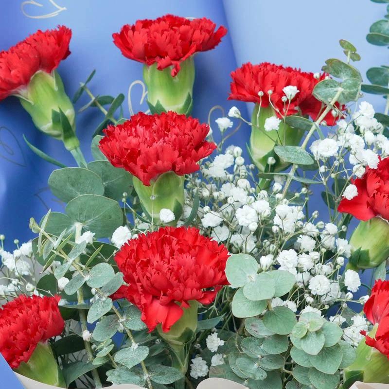 Love 11 Red Carnations Bouquet - Flowers gift from Buy Any Flowers Dubai in Al Quoz Industrial Area 4, Dubai, UAE - image 3