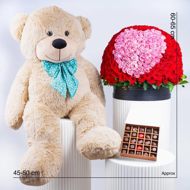My Heart 501 Red and Pink Roses Box Trio - Gift Sets gift from Buy Any Flowers Dubai in Al Quoz Industrial Area 4, Dubai, UAE - image 4