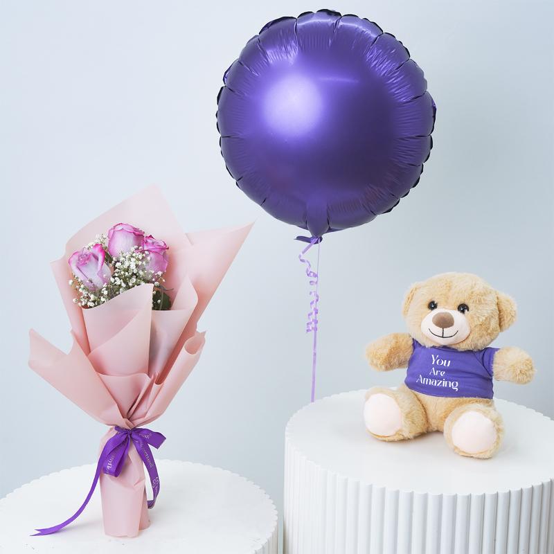 You are Amazing Teddy and Roses Bundle in Dubai