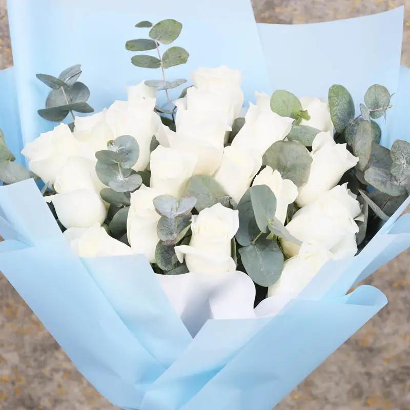 Snow 35 White Roses Bouquet - Flowers gift from Buy Any Flowers Dubai in Al Quoz Industrial Area 4, Dubai, UAE - image 2