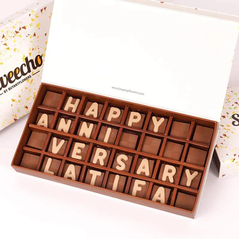 Customize Happy Anniversary Chocolates By Sweecho thumbnail 2