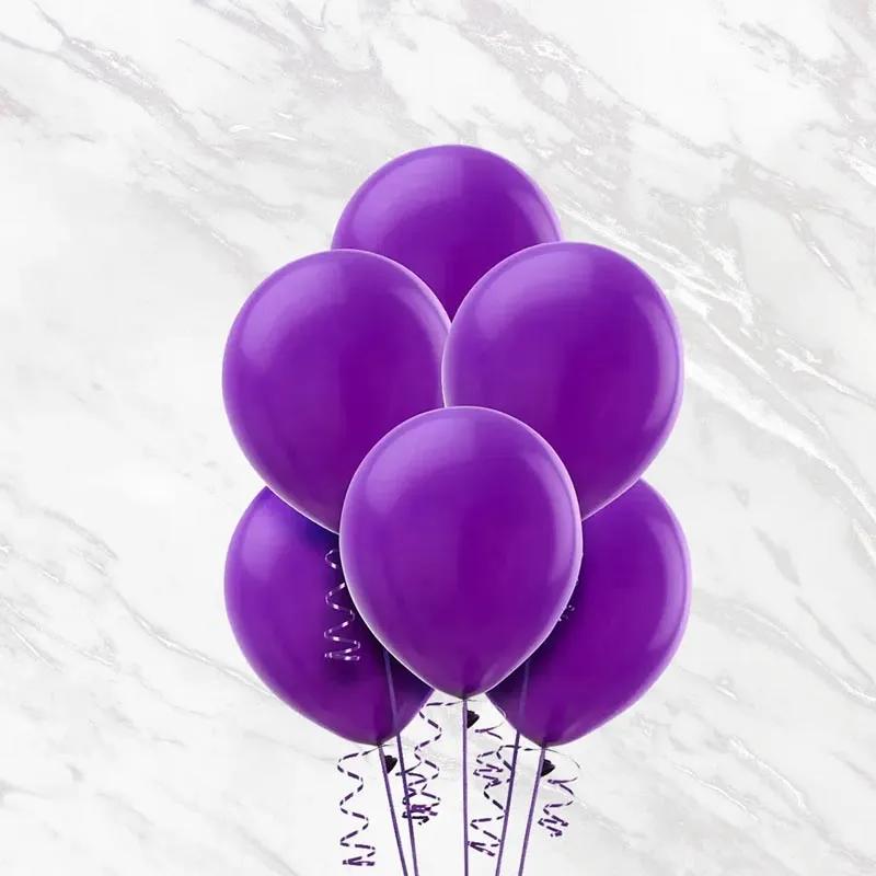 Purple Helium Balloons 10 Pcs - Gifts gift from Buy Any Flowers Dubai in Al Quoz Industrial Area 4, Dubai, UAE