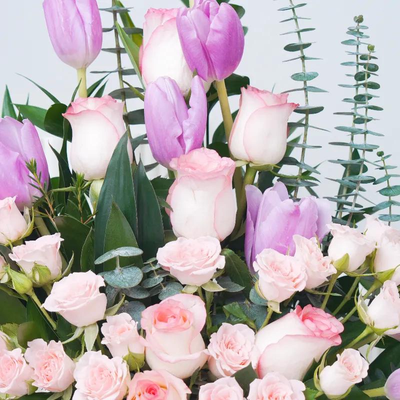 Violet Elegance Flowers in Ceramic Pot - Flowers gift from Buy Any Flowers Dubai in Al Quoz Industrial Area 4, Dubai, UAE - image 2