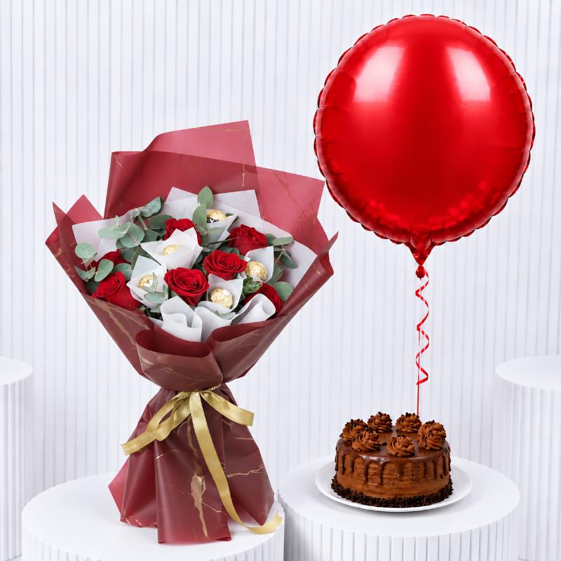 Lovely Flower Gift Set - Gift Sets gift from Buy Any Flowers Dubai in Al Quoz Industrial Area 4, Dubai, UAE