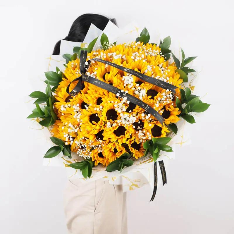 Grandeur 51 Sunflower Bouquet - Flowers gift from Buy Any Flowers Dubai in Al Quoz Industrial Area 4, Dubai, UAE