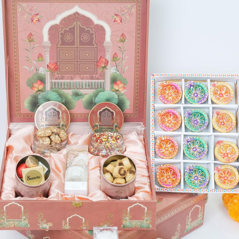 Diwali Gift Trunk with Diya Set thumbnail 2