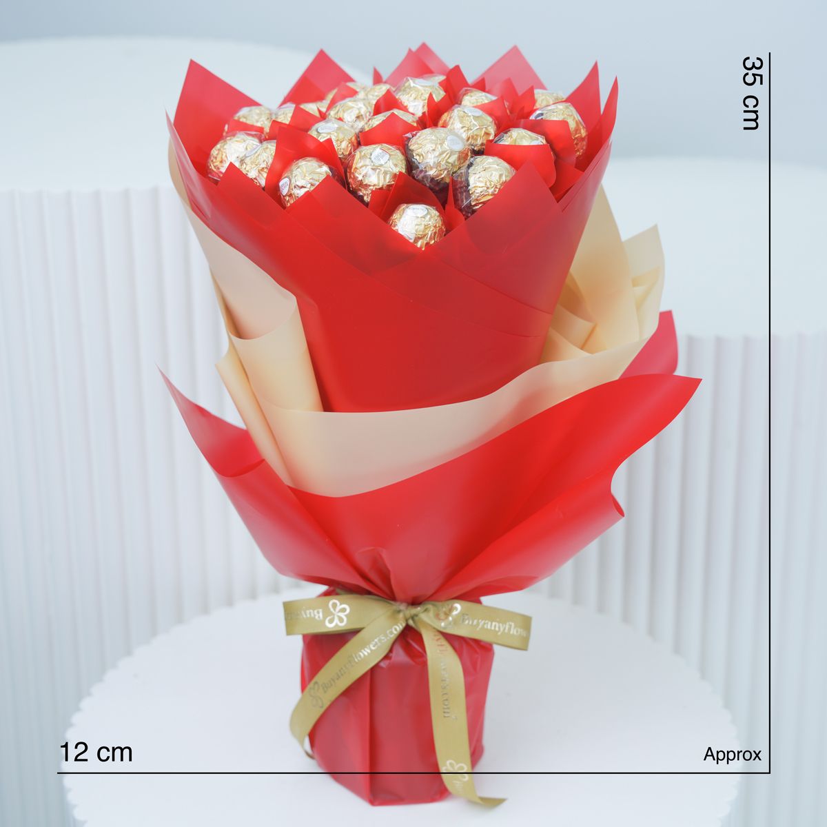Love 24 Pcs Ferrero Rocher Bouquet - Chocolates gift from Buy Any Flowers Dubai in Al Quoz Industrial Area 4, Dubai, UAE - image 4