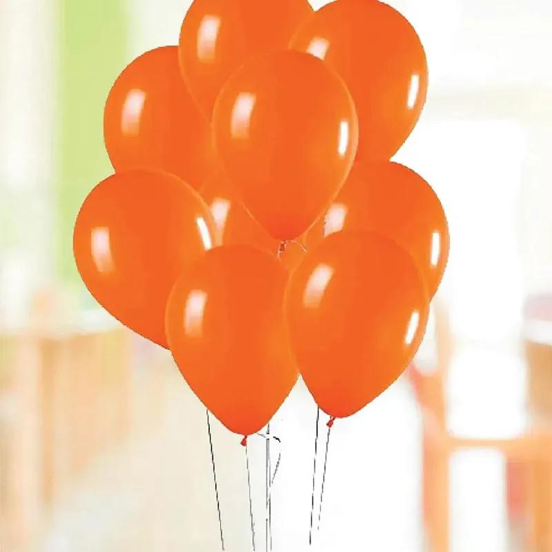 Orange Helium Balloons 10 Pcs thumbnail 3