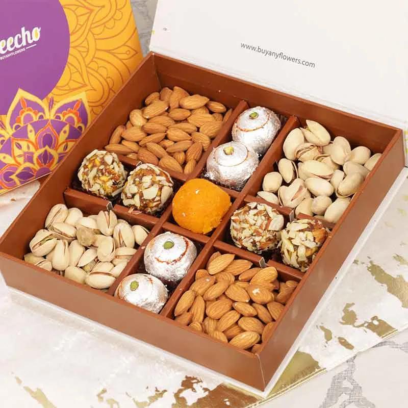 Diwali Sweets and Dry Fruits Box thumbnail 2