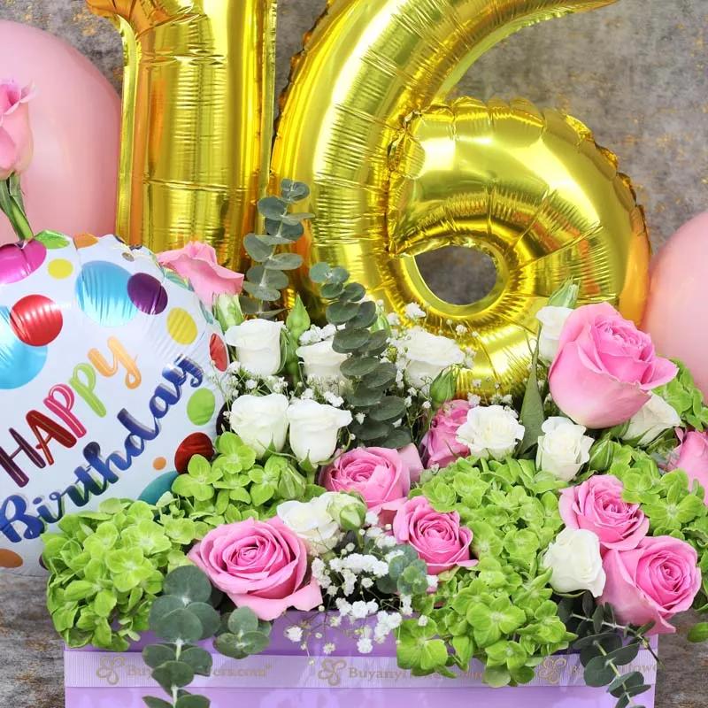 Customize Birthday Charm Flower Arrangement thumbnail 3