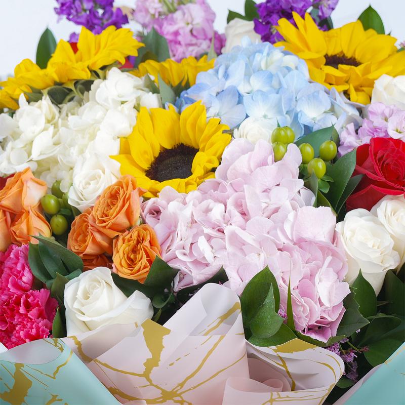 Paradise Mix Flower Bouquet - Flowers gift from Buy Any Flowers Dubai in Al Quoz Industrial Area 4, Dubai, UAE - image 2