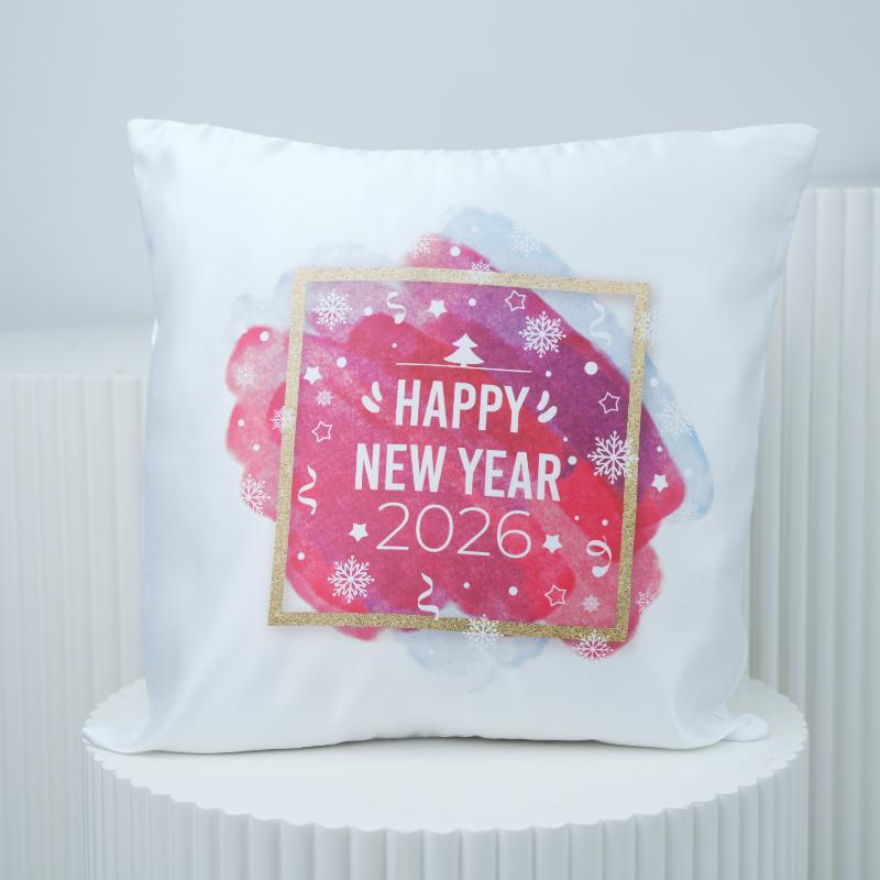 Happy New Year Cushion Colorful - Gifts gift from Buy Any Flowers Dubai in Al Quoz Industrial Area 4, Dubai, UAE