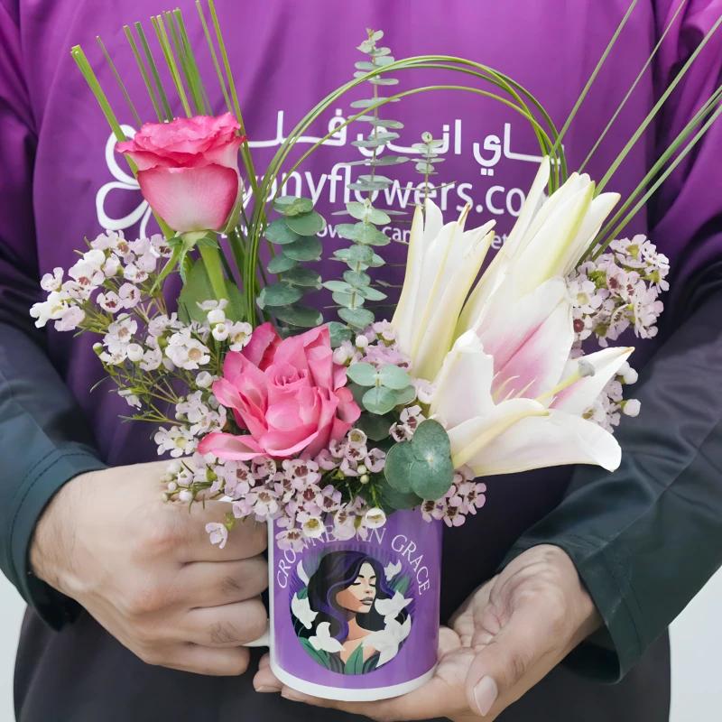 Womens Day Wishes Mug - Flowers gift from Buy Any Flowers Dubai in Al Quoz Industrial Area 4, Dubai, UAE - image 4