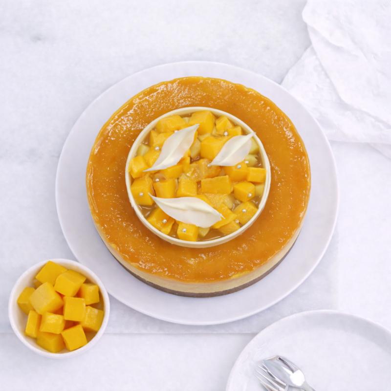 Delicious Mango Cheesecake 4 Portion - Cakes gift from Buy Any Flowers Dubai in Al Quoz Industrial Area 4, Dubai, UAE - image 2