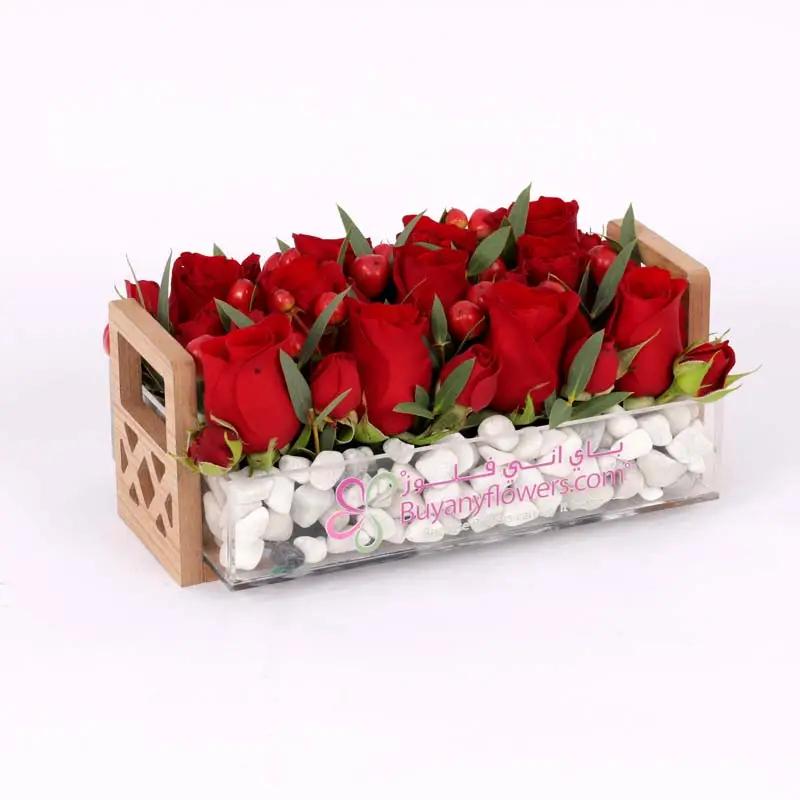 Love 11 Red Roses Arrangement thumbnail 3