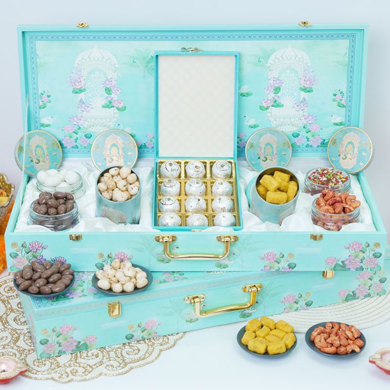 Premium Diwali Gifting Box with Dry Fruits, Chocolates & Sweets thumbnail 2