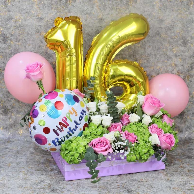 Customize Birthday Charm Flower Arrangement thumbnail 4