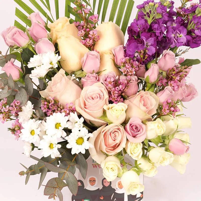 Emirati Womens Day Flower Arrangement - Flowers gift from Buy Any Flowers Dubai in Al Quoz Industrial Area 4, Dubai, UAE - image 3
