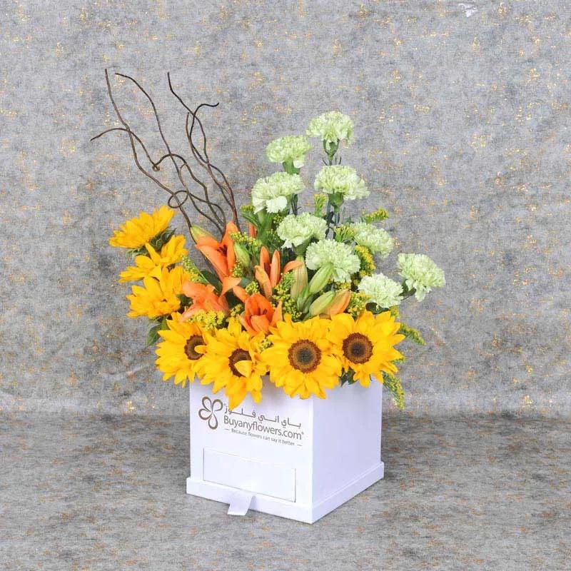 Morning Glow Flower Box and Chocolates thumbnail 4