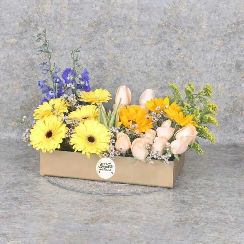 Floral Eid Wishes Golden - Gift Sets gift from Buy Any Flowers Dubai in Al Quoz Industrial Area 4, Dubai, UAE