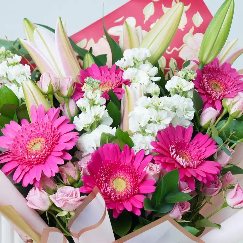 Pink Radiance Bouquet - Flowers gift from Buy Any Flowers Dubai in Al Quoz Industrial Area 4, Dubai, UAE - image 2