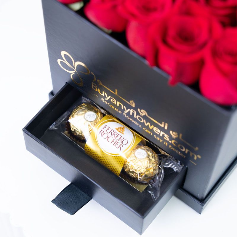 Black Box of Love 25 Red Roses thumbnail 3