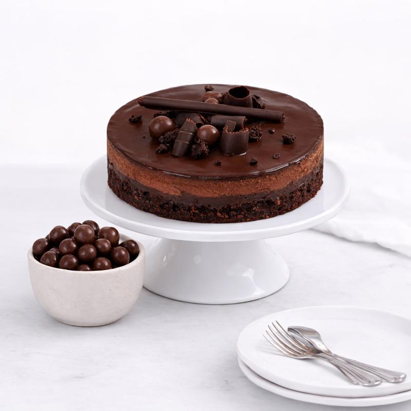 Chocolate Cheese cake 4 Portion - Cakes gift from Buy Any Flowers Dubai in Al Quoz Industrial Area 4, Dubai, UAE