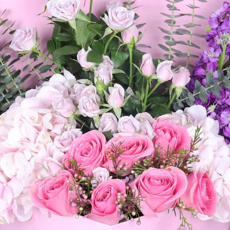 Pastel Heart Flower Box thumbnail 4