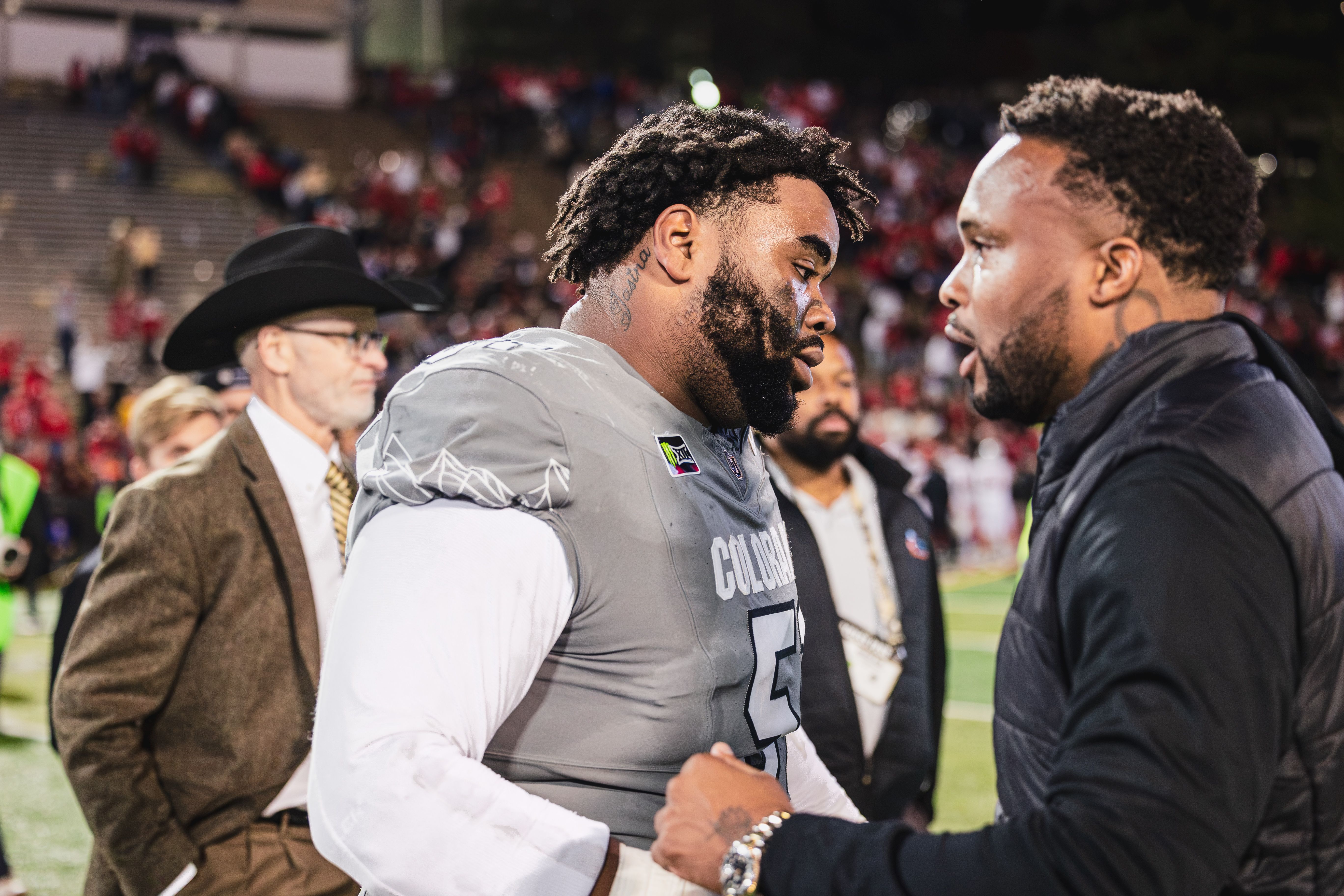 OL Chauncey Gooden and OC Brennan Marion