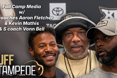 Colorado CB coaches Aaron Fletcher & Kevin Mathis & S coach Vonn Bell fall camp media availability