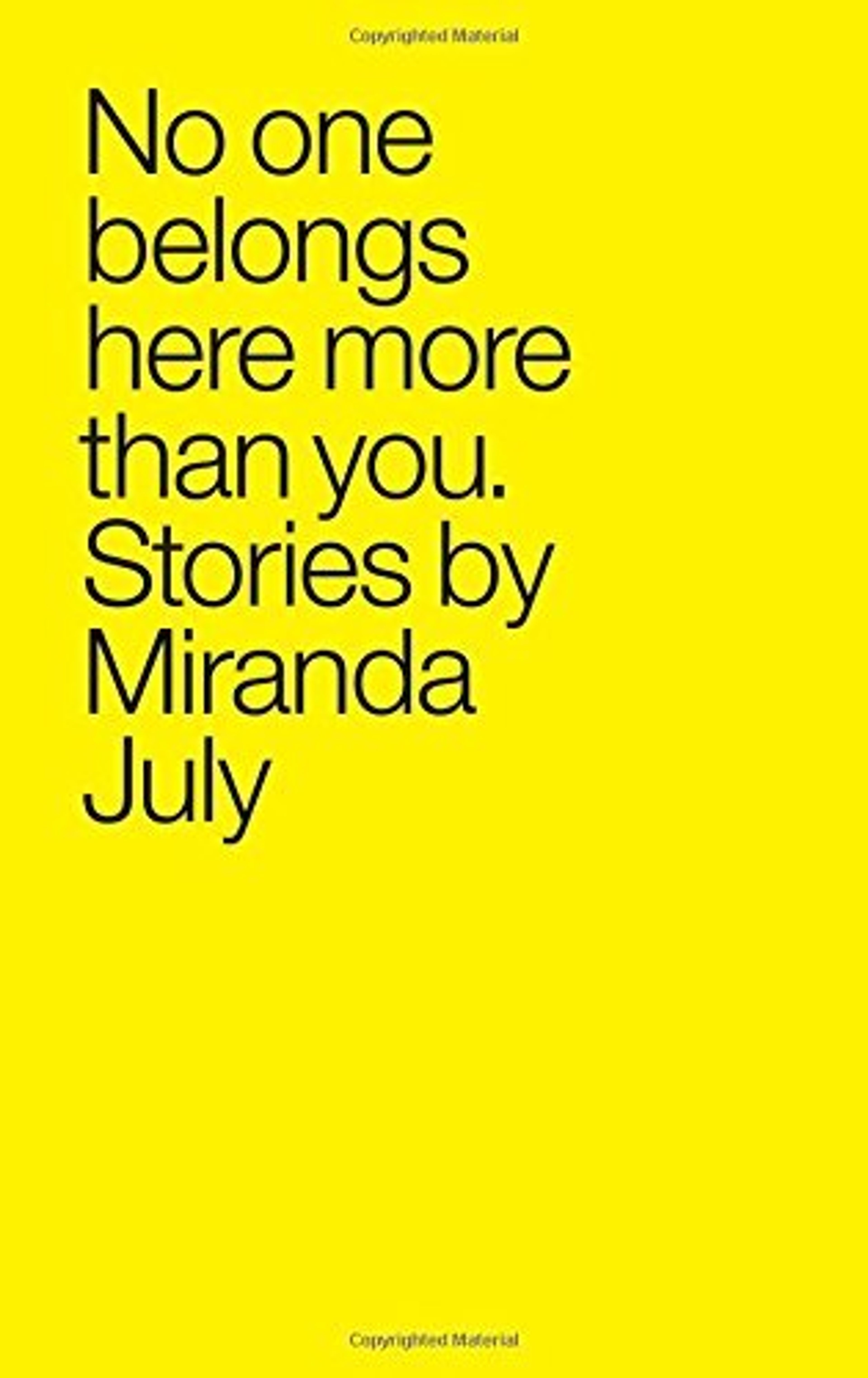 cover of No One Belongs Here More Than You