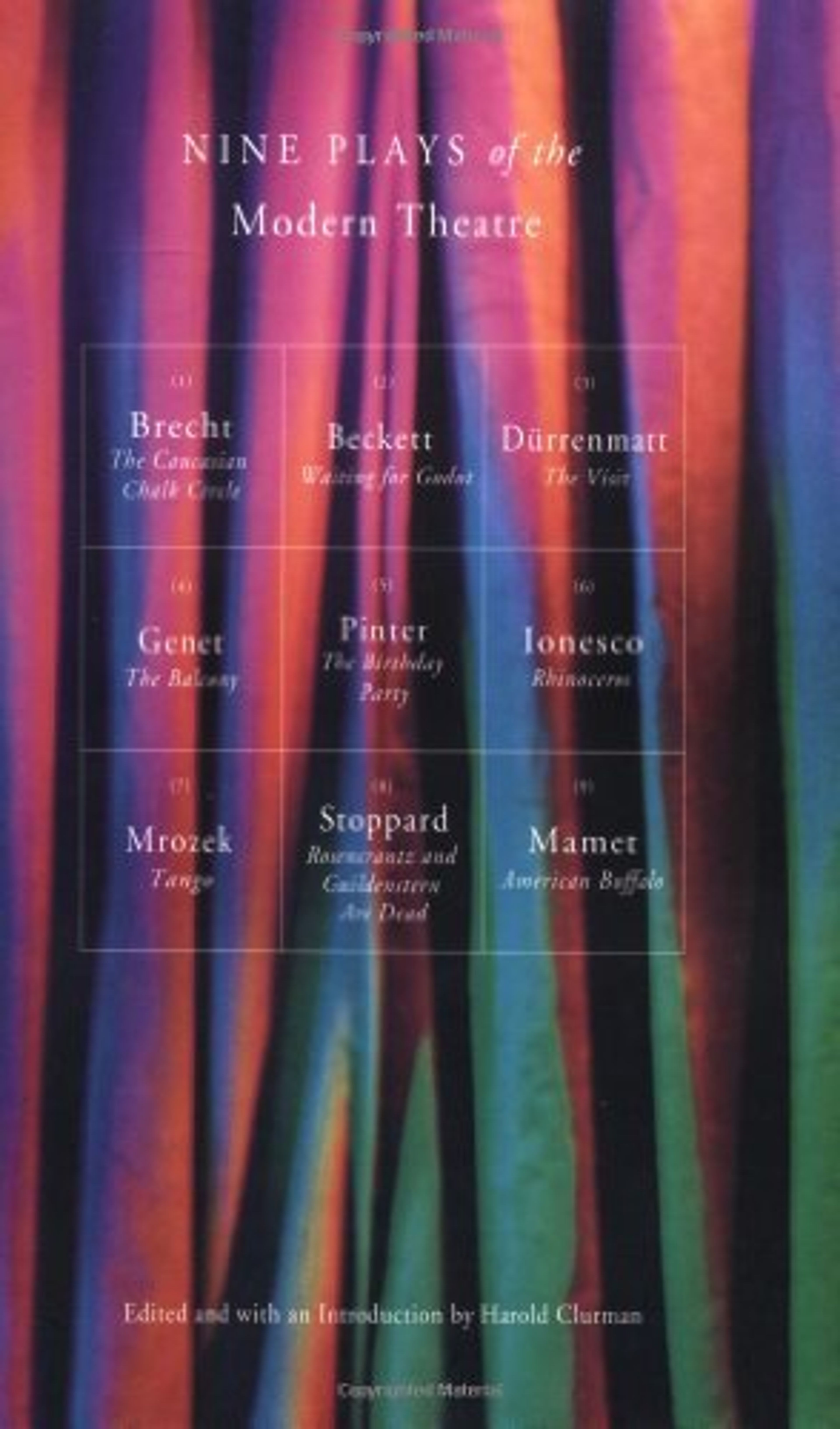 cover of Nine Plays of the Modern Theater