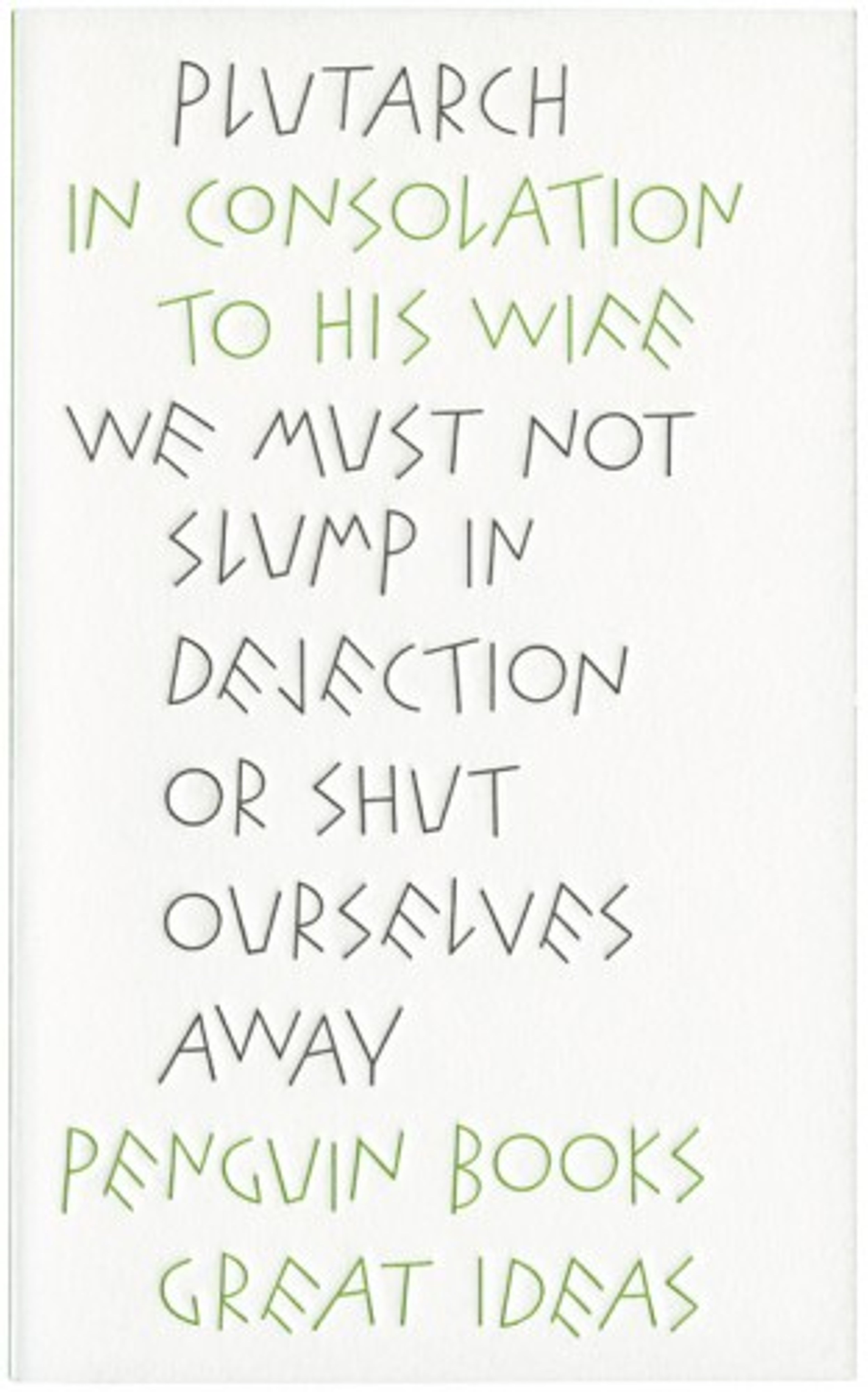 cover of In Consolation to his Wife