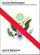 cover of You Can't Be President