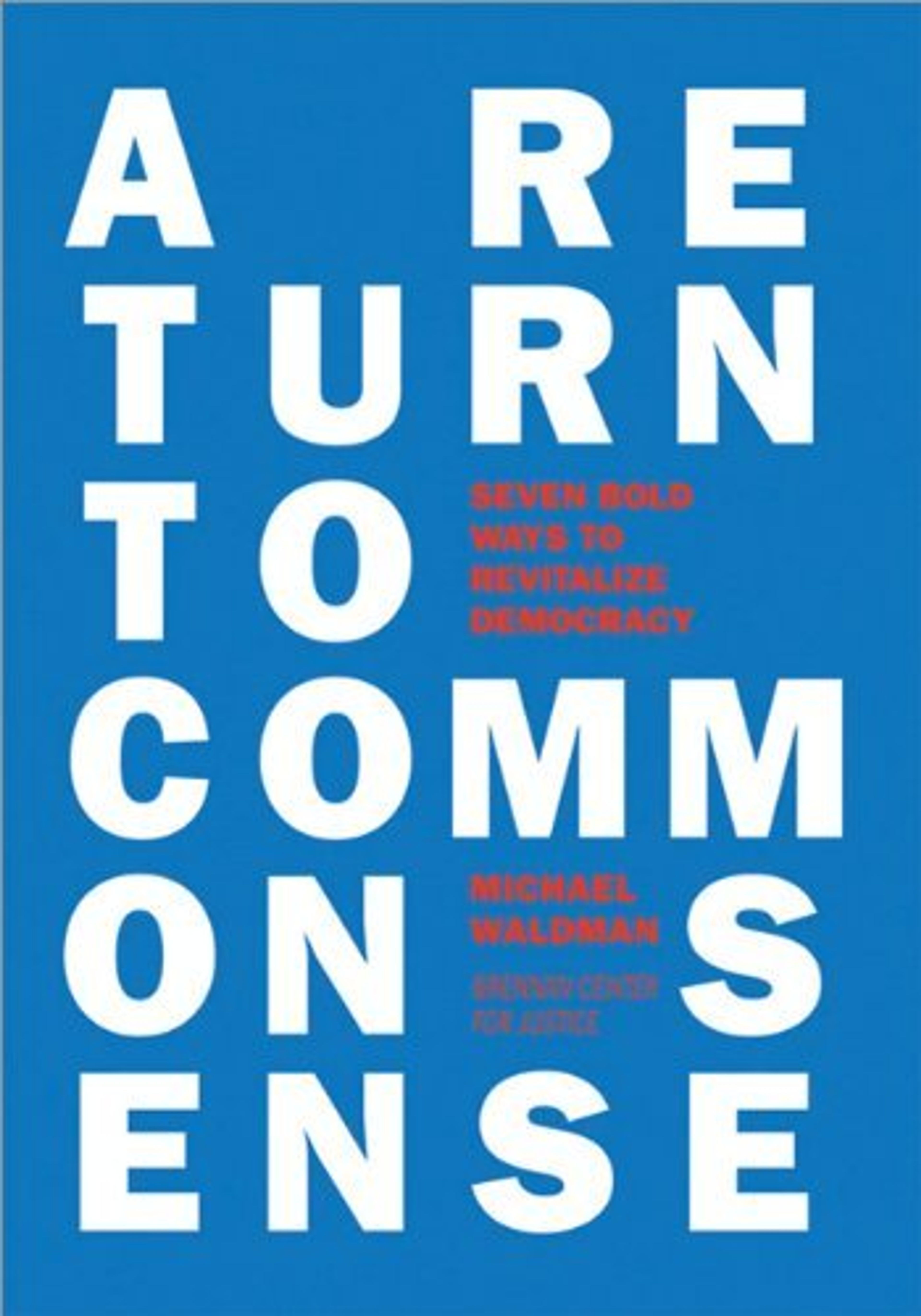 cover of A Return to Common Sense