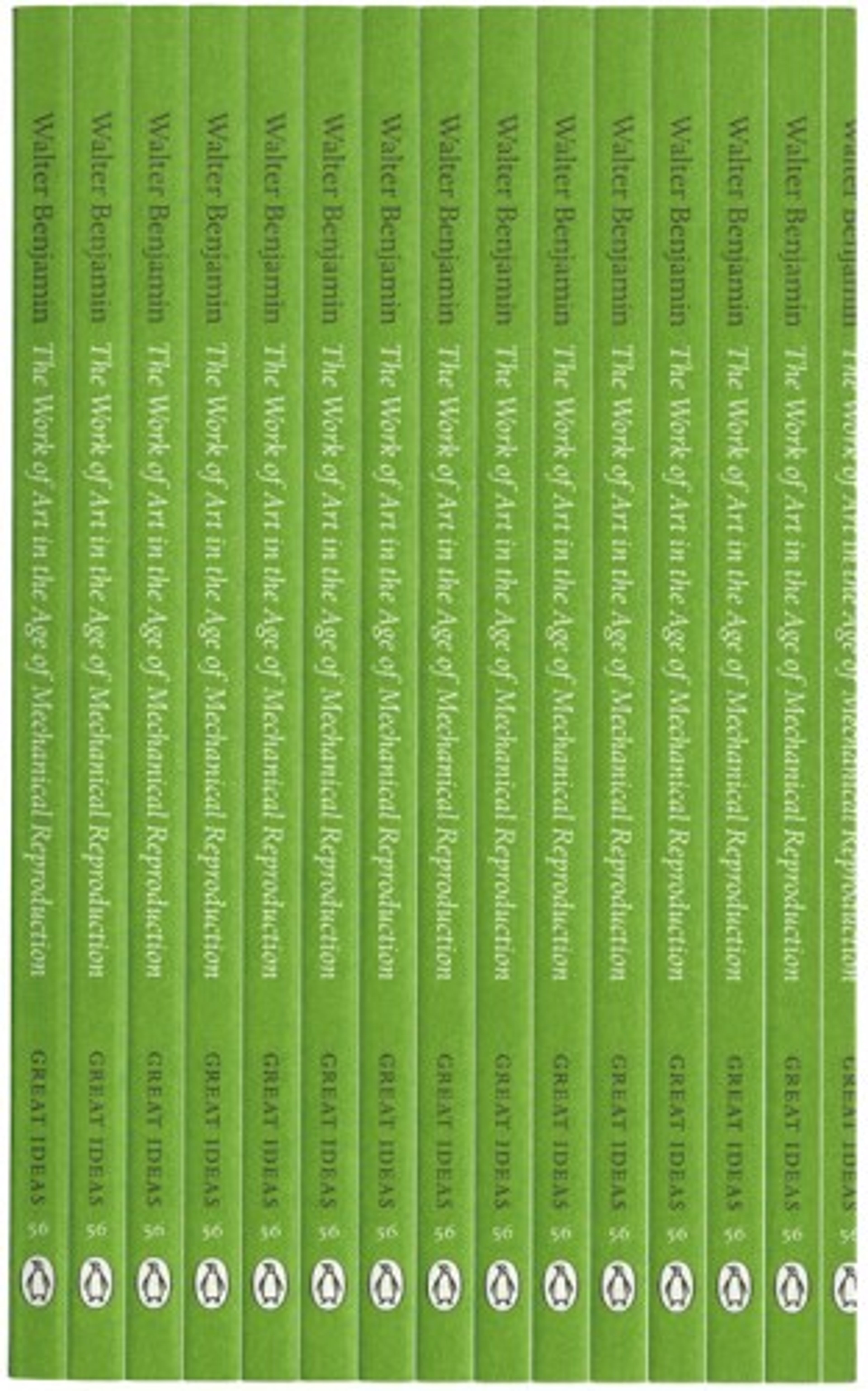 cover of The Work of Art in the Age of Mechanical Reproduction