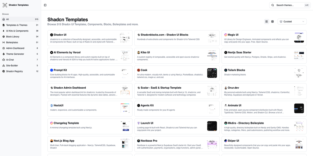image of Shadcn Templates