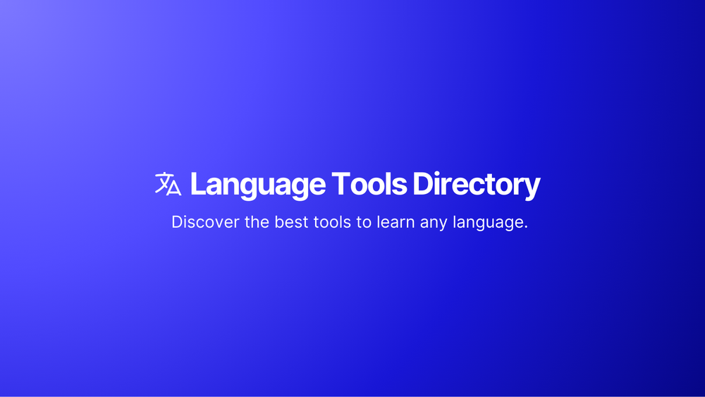 image of Language Tools Directory image of Language Tools Directory