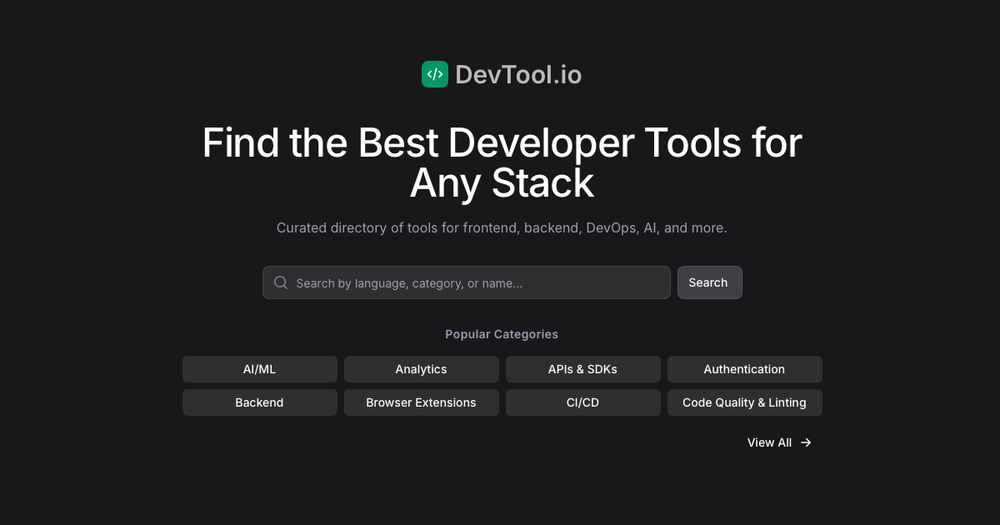 image of DevTool.io image of DevTool.io